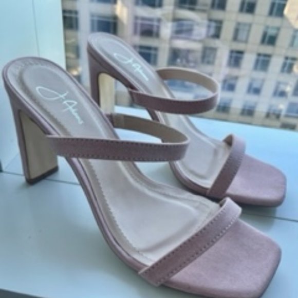 Pink double strap heels - size 7 - Picture 5 of 6